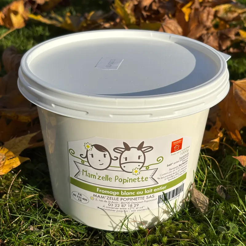FROMAGE BLANC LISSE AU LAIT ENTIER 1kg