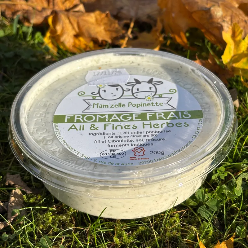 FROMAGE FRAIS AIL ET FINES HERBES 200gr